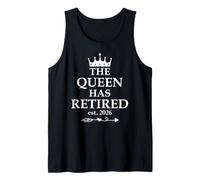 The Queen Has Retired Sign,Retired Est 2026 Retirement Women Débardeur