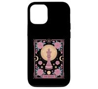 The Queen Tarot Joueur d'échecs floral Coque pour iPhone 12/12 Pro