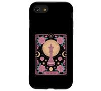 The Queen Tarot Joueur d'échecs floral Coque pour iPhone SE (2020) / 7 / 8