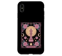 The Queen Tarot Joueur d'échecs floral Coque pour iPhone XS Max