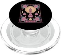 The Queen Tarot Joueur d'échecs floral PopSockets PopGrip pour MagSafe