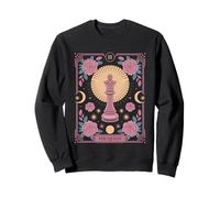 The Queen Tarot Joueur d'échecs floral Sweatshirt