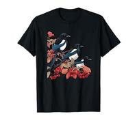 The Quiet Magpies Branche, Oiseaux, Oiseau, Nature, Automne, Automne T-Shirt