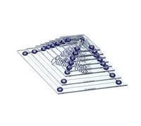 The Quilted Bear Gabarits de Quilting en Diamant - Lot de 8 Pochoir Acryliques pour Gabarits de Quilting, le patchwork, la couture accessoires mercerie (3/4 pouce - 3 pouces)