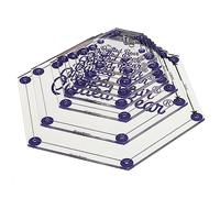 The Quilted Bear Gabarits de Quilting en Hexagone - Lot de 8 Pochoir Acryliques pour Gabarits de Quilting, le patchwork, la couture accessoires mercerie (3/4 pouce - 3 pouces)