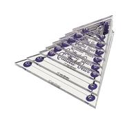 The Quilted Bear Gabarits de Quilting en Triangle - Lot de 8 Pochoir Acryliques pour Gabarits de Quilting, le patchwork, la couture accessoires mercerie (3/4 pouce - 3 pouces)