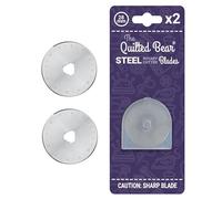 The Quilted Bear Lames rotatives - Coupe précise et durable, facile à remplacer, lames de cutter rotatives universelles pour matelassage et couture (28mm, 2 Lames)