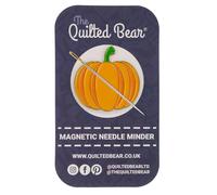 The Quilted Bear Needle Minders - Porte-aiguilles magnétiques en émail pour épingles à coudre, aiguilles à coudre, aiguilles à broder, aiguilles à point de croix - Citrouille