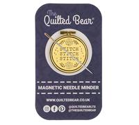 The Quilted Bear Needle Minders - Porte-aiguilles magnétiques en émail pour épingles à coudre, aiguilles à coudre, aiguilles à broder, aiguilles à point de croix - Point de croix