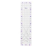The Quilted Bear Règle de matelassage en acrylique transparent antidérapant pour patchwork, patchwork et couture avec lignes noires transparentes et angles de 30, 45 et 60 degrés (15,2 x 61 cm)