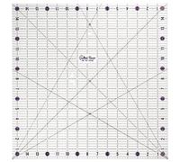 The Quilted Bear Règles de matelassage - Règle de matelassage et de couture en acrylique transparent antidérapant avec lignes noires claires et angles de 30, 45 et 60 degrés (39,4 x 39,4 cm).