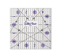 The Quilted Bear Règles de matelassage - Règle de matelassage et de couture en acrylique transparent antidérapant avec lignes noires claires et angles de 30, 45 et 60 degrés (12,7 x 12,7 cm).