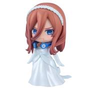 The Quintessential Quintuplets Anime Figure Weeding Dress Nakano Miku Action Accessories Chibi Style Figures 10 cm PVC Statue Toy Ornement Model Collectible Cadeau