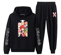 The Quintessential Quintuplets Ensemble de survêtement 2 pièces Anime Japonais Miku Nino Ltsuki Lchika Yotsuba Ensemble à Capuche et Pantalon de Jogging imprimés pour Femmes Hommes