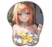 The Quintessential Quintuplets Nakano Yotsuba Anime 3D Tapis de souris amusant Support poignet Anime Tapis de souris ergonomique Protection du poignet Convient comme cadeau pour homme