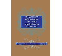 The Quran With Tafsir Ibn Kathir Part 7 Of 30