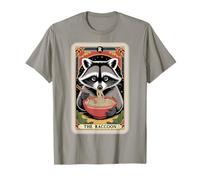 The Raccoon Tarot Card Japanese Ramen Nouilles Ratons Laveurs T-Shirt