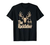 The Rackfather Deer Antlers Funny Hunter Dad Pun T-Shirt