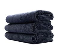 The Rag Company AONELAS Lot de 3 Serviettes de Sport et d'entraînement - Salle de Sport, Exercice, Fitness, Spa, Ultra Douces, Super absorbantes, à séchage Rapide, 320 g/m², 40,6 x 68,6 cm, Minuit