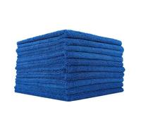 The Rag Company Lot de 10 Serviettes en Microfibre Edgeless 365, mélange 70/30, Polissage Professionnel, élimination de la Cire, Nettoyage Automatique, 365 g/m², 40,6 x 40,6 cm, Bleu Royal