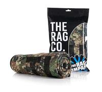 The Rag Company - Serviette de séchage Fine - Édition spéciale Camouflage forêt numérique - Microfibre coréenne Ultra absorbante, Bord en Daim, Serviette de séchage pour Voiture, 63,5 x 88,9 cm