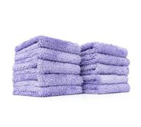 The Rag Company - The Eaglet 350 - Mélange Professionnel coréen 70/30 ; Serviettes en Microfibre Super pelucheuses ; parfaites pour Roues, rétroviseurs, etc; 350 g/m² ; 20,3 x 20,3 cm ; Lavande (lot
