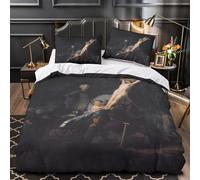 The Raising of The Cross Pour Adultes Et Enfants Housses De Couettes 3D Imprimé Rubens Housse De Couette E Avec Fermeture À Glissière Avec Taies Microfibr Parure De Lit 3 Pièces Double（200x200cm）