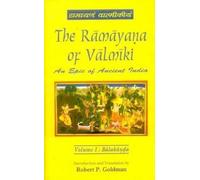 The Ramayana of Valmiki: An Epic of Ancient India