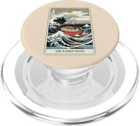 The Ramen Wave Carte de Tarot Humoristique Great Wave Off Kanagawa PopSockets PopGrip pour MagSafe