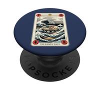 The Ramen Wave Carte de Tarot The Great Wave Off Kanagawa PopSockets PopGrip Adhésif