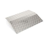 The Ramp People Rampe de seuil de Porte 4 cm - 10 cm (80mm) - Rampe de seuil de Pont, Rampe pour Fauteuil Roulant - Aluminium Argenté - 5 kg - 760 mm x 70 mm x 8 cm