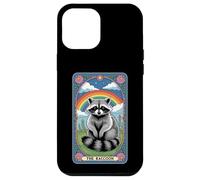 The Raton laveur Tarot Card Hippie Rainbow Funny Raton laveur Coque pour iPhone 12 Pro Max