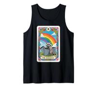 The Raton laveur Tarot Card Hippie Rainbow Funny Raton laveur Débardeur