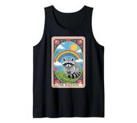 The Raton laveur Tarot Card Hippie Rainbow Funny Raton laveur Débardeur