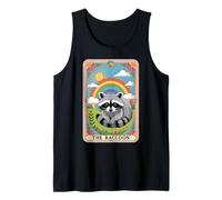 The Raton laveur Tarot Card Hippie Rainbow Funny Raton laveur Débardeur