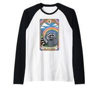 The Raton laveur Tarot Card Hippie Rainbow Funny Raton laveur Manche Raglan