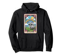 The Raton laveur Tarot Card Hippie Rainbow Funny Raton laveur Sweat à Capuche