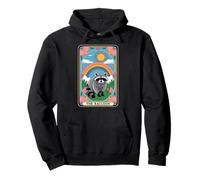 The Raton laveur Tarot Card Hippie Rainbow Funny Raton laveur Sweat à Capuche