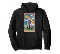 The Raton laveur Tarot Card Hippie Rainbow Funny Raton laveur Sweat à Capuche