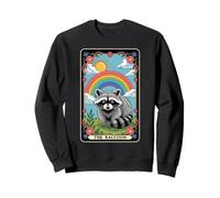 The Raton laveur Tarot Card Hippie Rainbow Funny Raton laveur Sweatshirt
