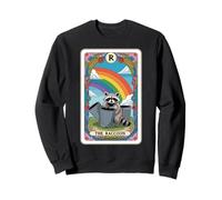 The Raton laveur Tarot Card Hippie Rainbow Funny Raton laveur Sweatshirt