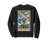The Raton laveur Tarot Card Hippie Rainbow Funny Raton laveur Sweatshirt
