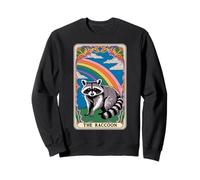 The Raton laveur Tarot Card Hippie Rainbow Funny Raton laveur Sweatshirt