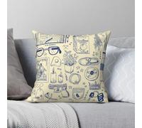 The Raven Cycle Sketch Sheet Taie d'oreiller carrée Polyester Lin Velours Imprimé Fermeture éclair Decor Taie d'oreiller Housse de coussin