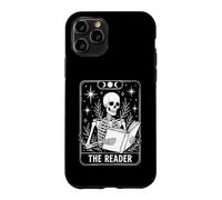 The Reader Skeleton Tarot Card Reading Book Lover Coque pour iPhone 11 Pro