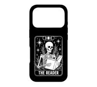The Reader Skeleton Tarot Card Reading Book Lover Coque pour iPhone 17 Pro