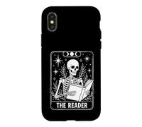 The Reader Skeleton Tarot Card Reading Book Lover Coque pour iPhone X/XS