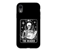 The Reader Skeleton Tarot Card Reading Book Lover Coque pour iPhone XR