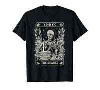 The Reader Squelette Tarot Amoureux du Livre T-Shirt