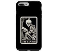 The Reader Tarot Card Funny Book Lover Livre de Lecture Squelette Coque pour iPhone 7 Plus/8 Plus